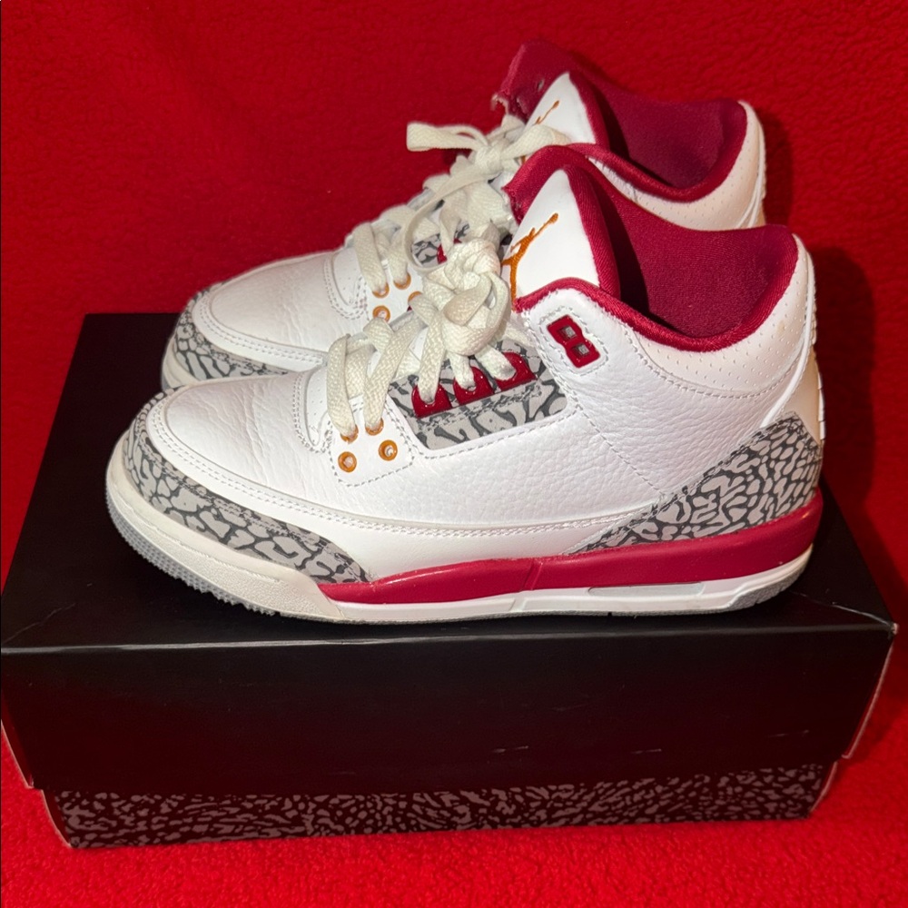 Stylish Kids White and Red Sneakers